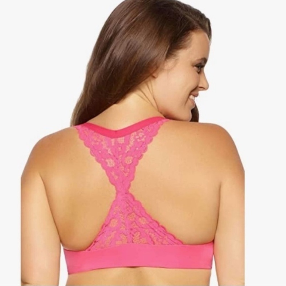 40DD Paramour/Abbie Front Close Lace T Back Bra